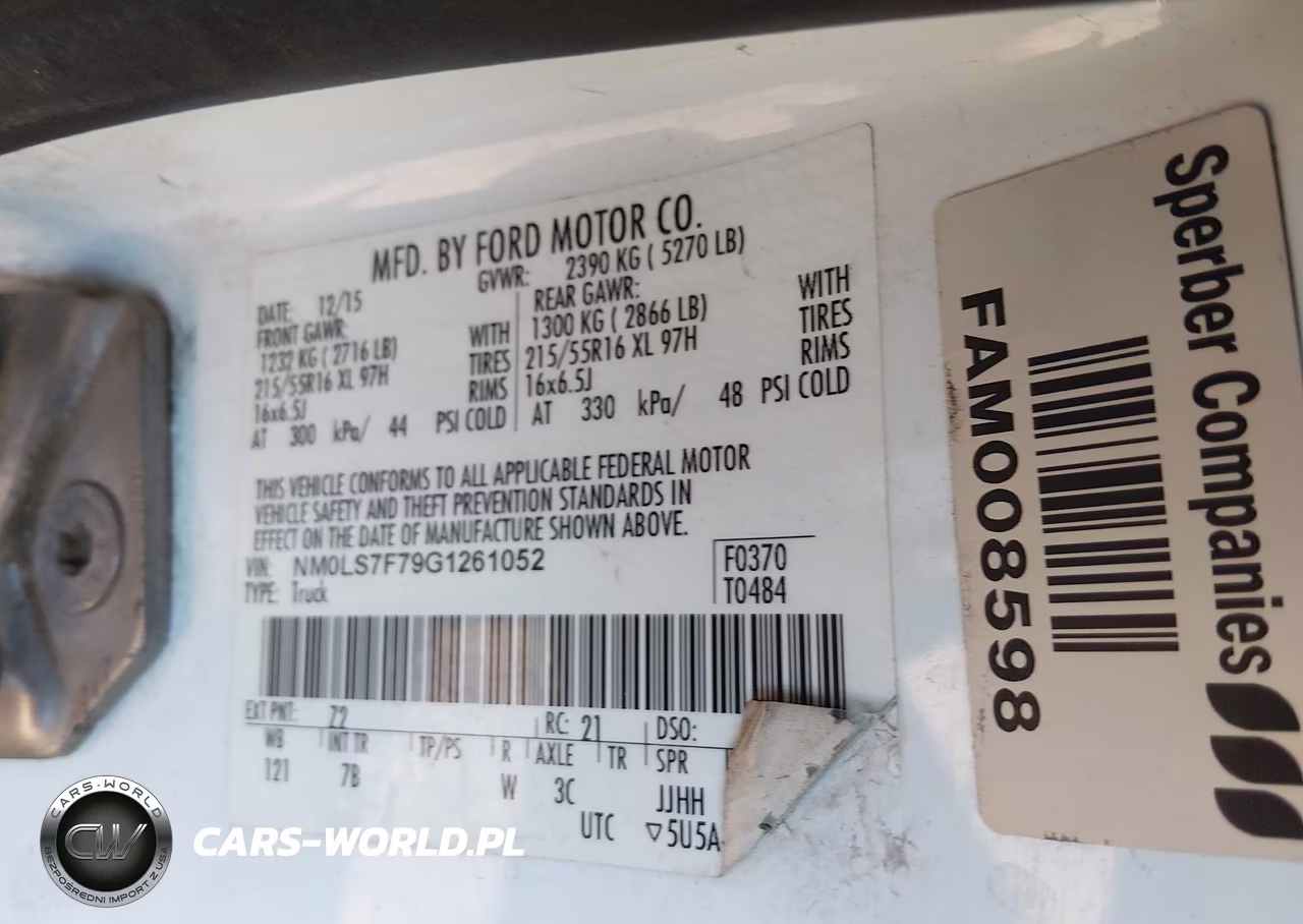 2016 Ford Transit Connect Xlt VIN:NM0LS7F79G1261052 - 9