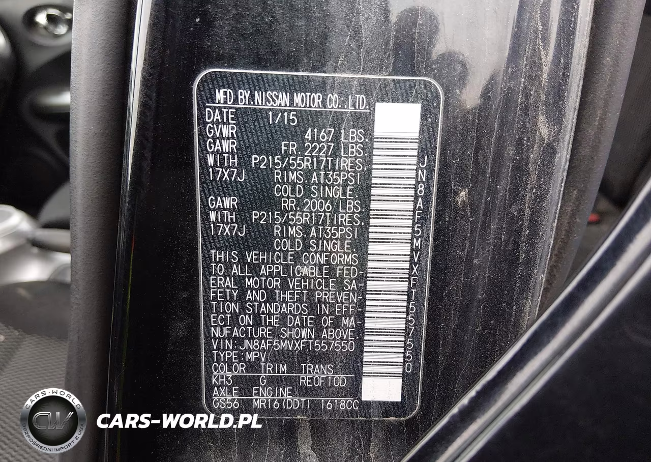 2015 Nissan Juke S VIN:JN8AF5MVXFT557550 - 9