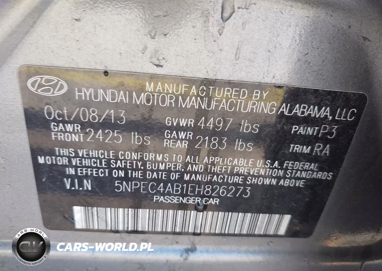 2014 Hyundai Sonata Limited 2.0T VIN:5NPEC4AB1EH826273 - 9