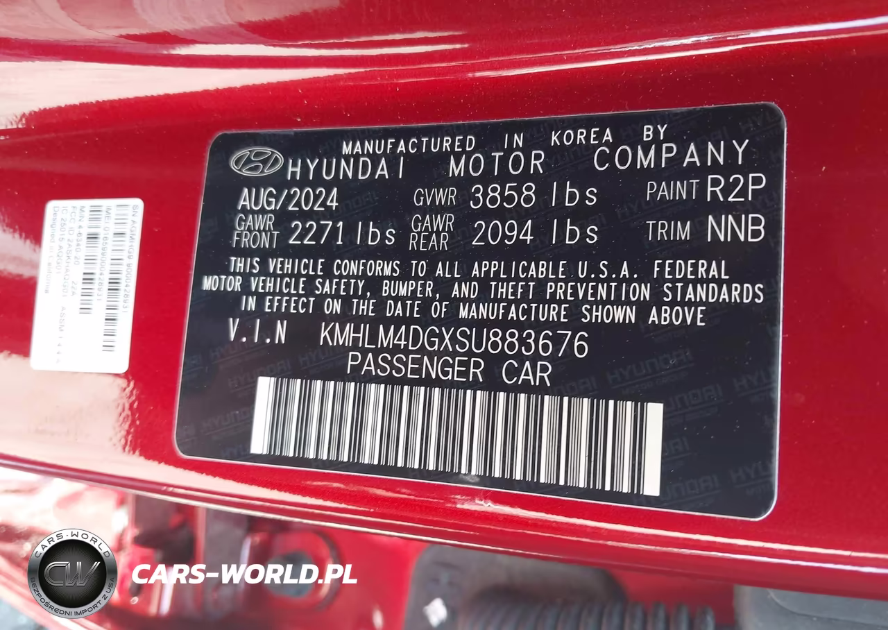 2025 Hyundai Elantra Sel Sport VIN:KMHLM4DGXSU883676 - 9