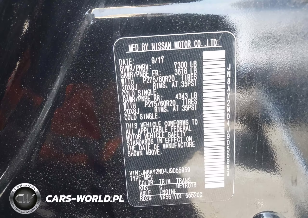 2018 Nissan Armada Sl VIN:JN8AY2ND4J9055959 - 9