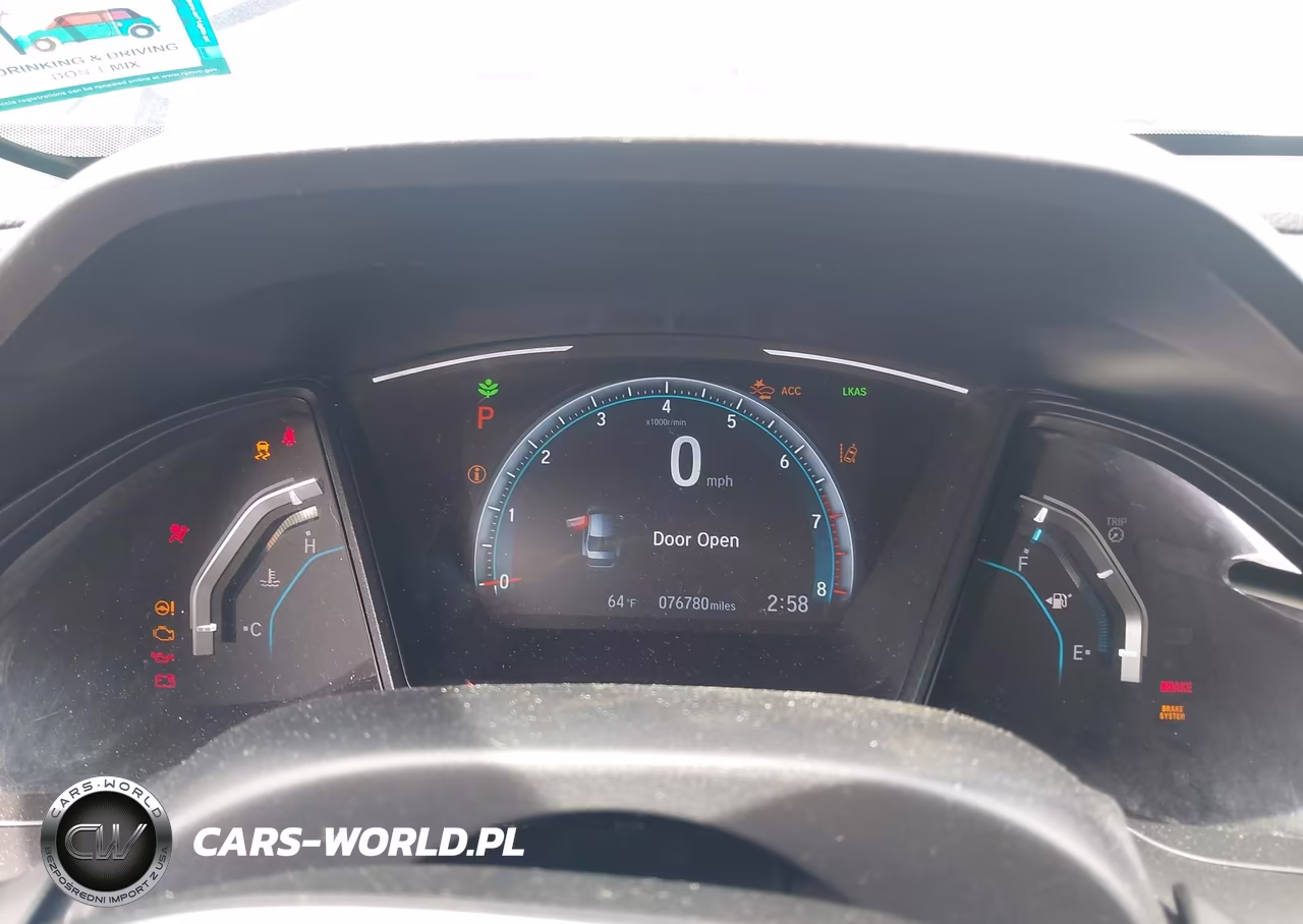 2019 Honda Civic Lx VIN:2HGFC2F60KH543597 - 7
