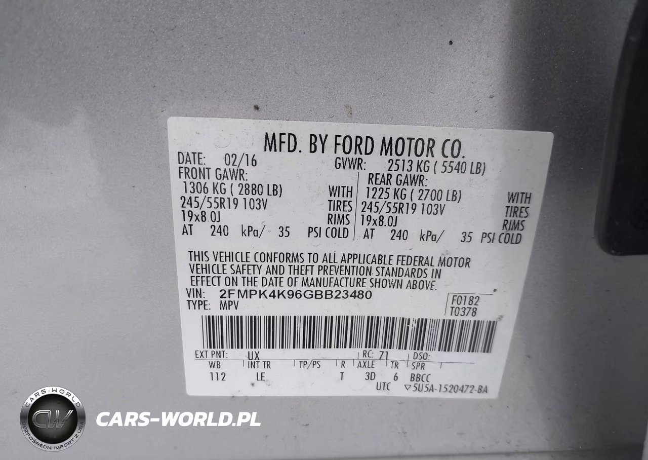 2016 Ford Edge Titanium VIN:2FMPK4K96GBB23480 - 9