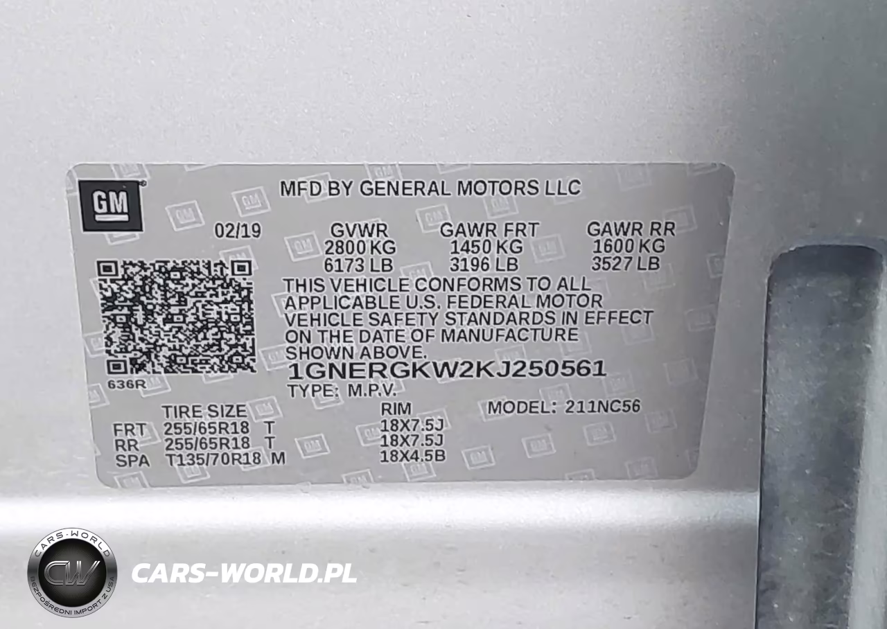 2019 Chevrolet Traverse 1Lt VIN:1GNERGKW2KJ250561 - 9
