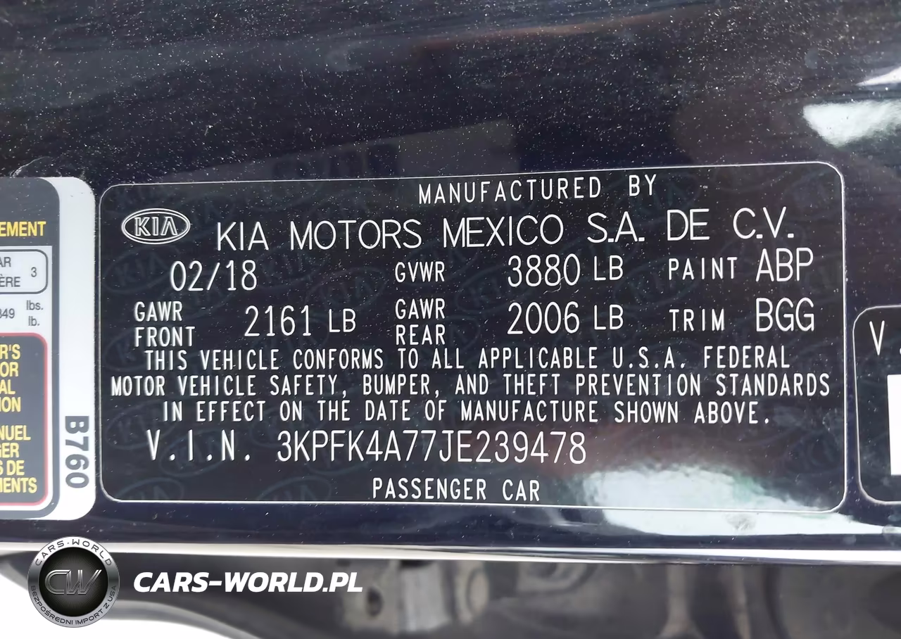 2018 Kia Forte Lx VIN:3KPFK4A77JE239478 - 9