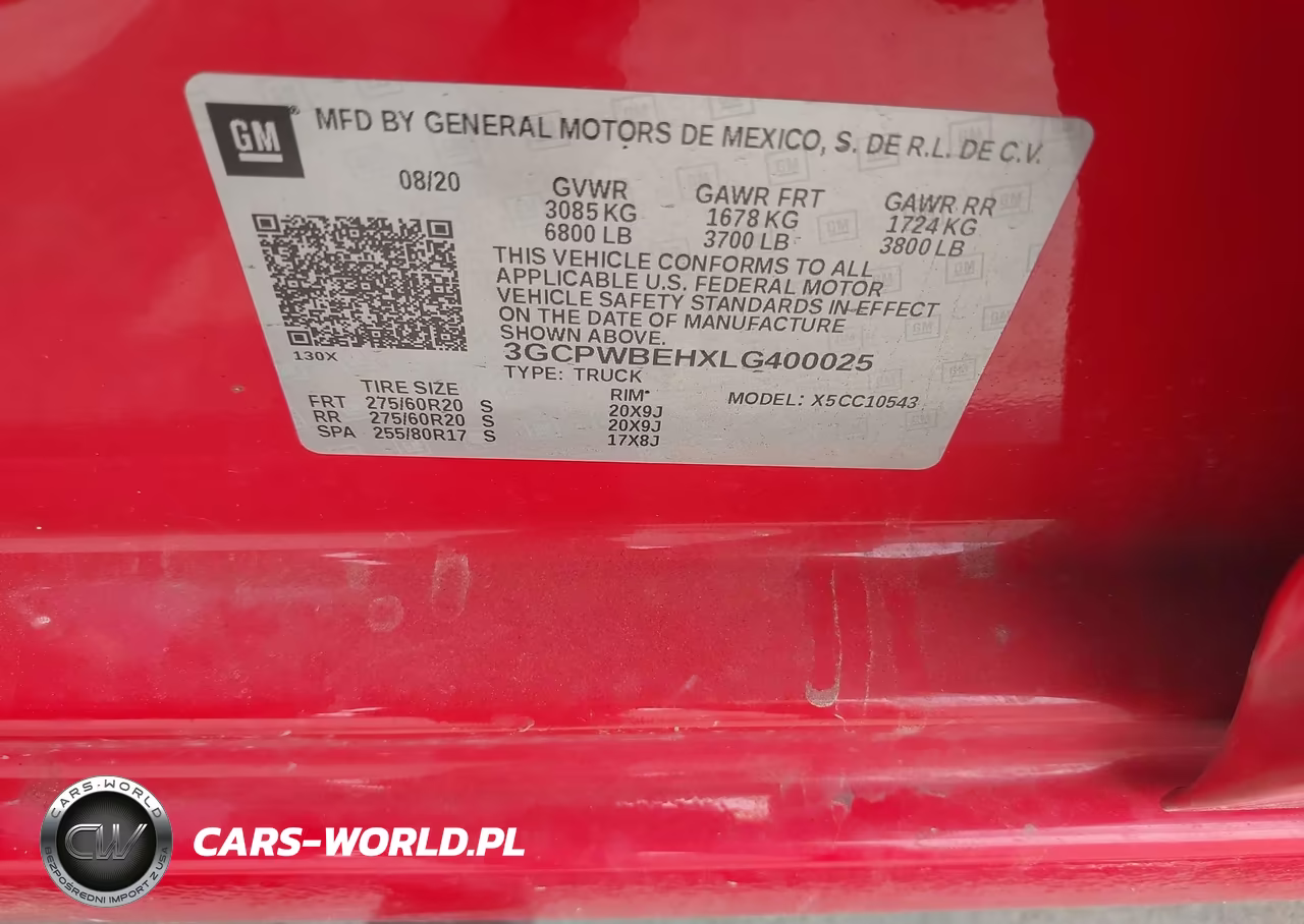2020 Chevrolet Silverado 1500 2Wd Short Bed Custom VIN:3GCPWBEHXLG400025 - 9