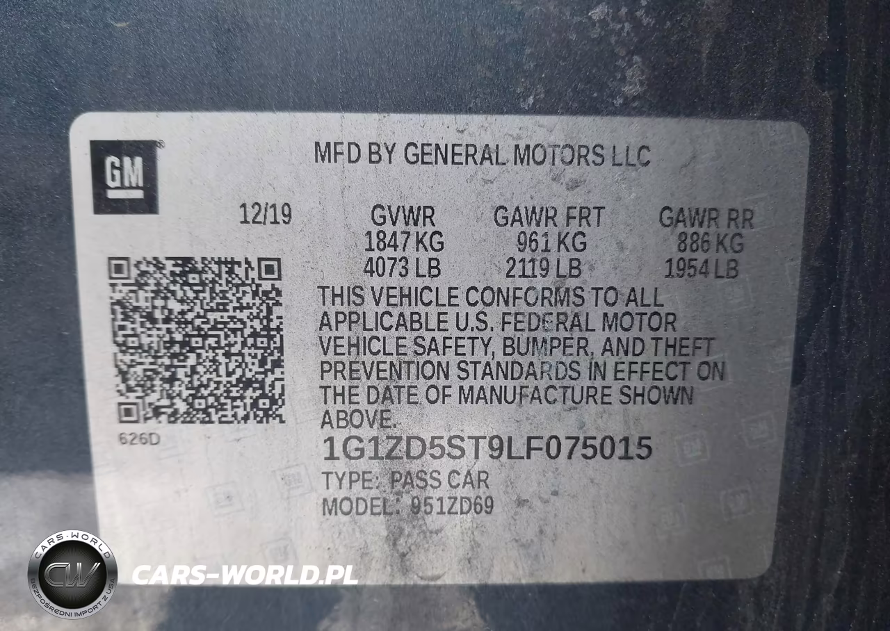 2020 Chevrolet Malibu Fwd Lt VIN:1G1ZD5ST9LF075015 - 9