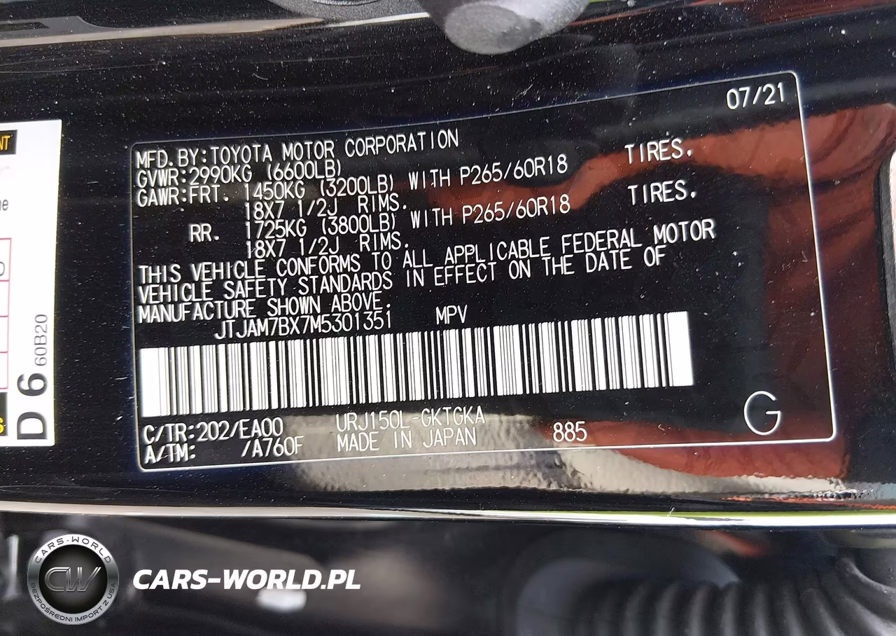 2021 Lexus Gx 460 Premium VIN:JTJAM7BX7M5301351 - 9