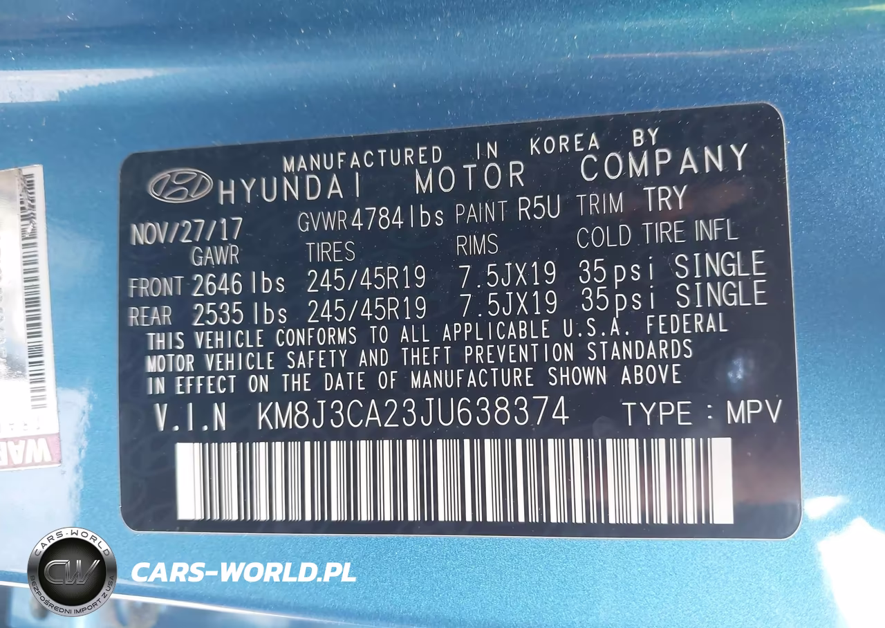 2018 Hyundai Tucson Limited VIN:KM8J3CA23JU638374 - 9