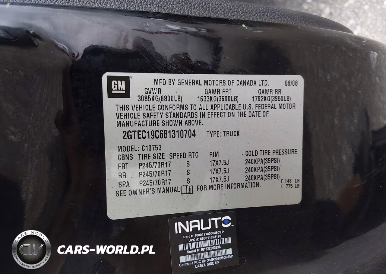 2008 GMC Sierra 1500 Sle1 VIN:2GTEC19C681310704 - 9