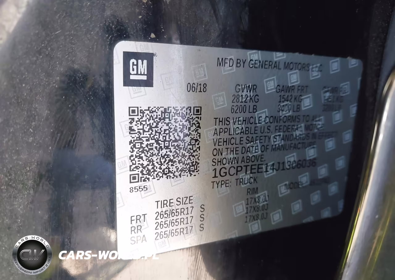 2018 Chevrolet Colorado Zr2 VIN:1GCPTEE14J1306036 - 9