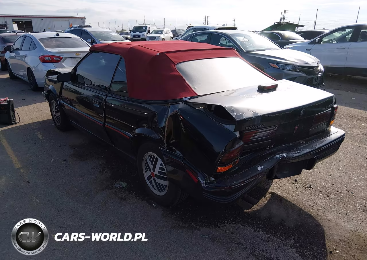 1992 Pontiac Sunbird Se VIN:1G2JB34H3N7560548 - 3
