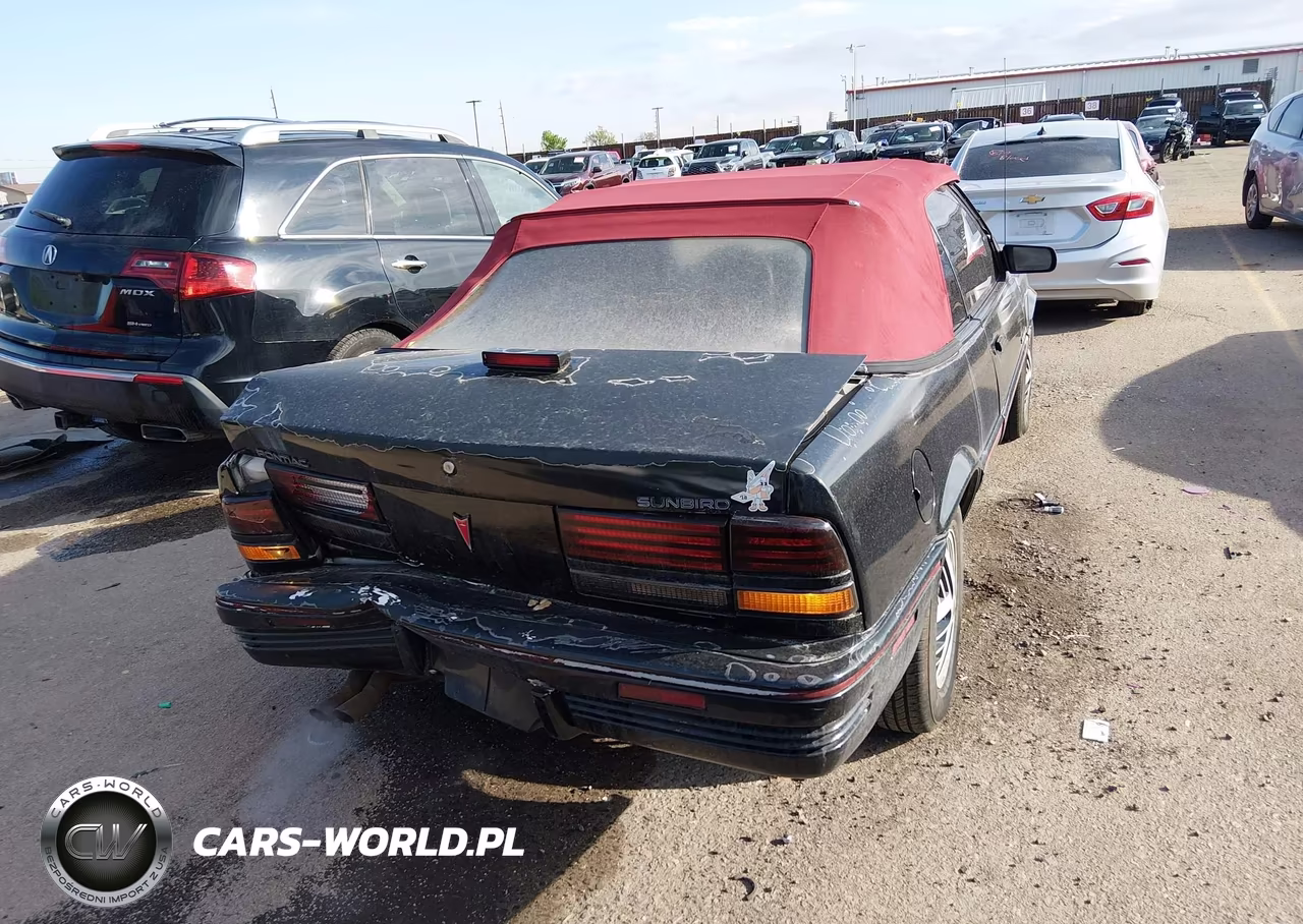 1992 Pontiac Sunbird Se VIN:1G2JB34H3N7560548 - 4