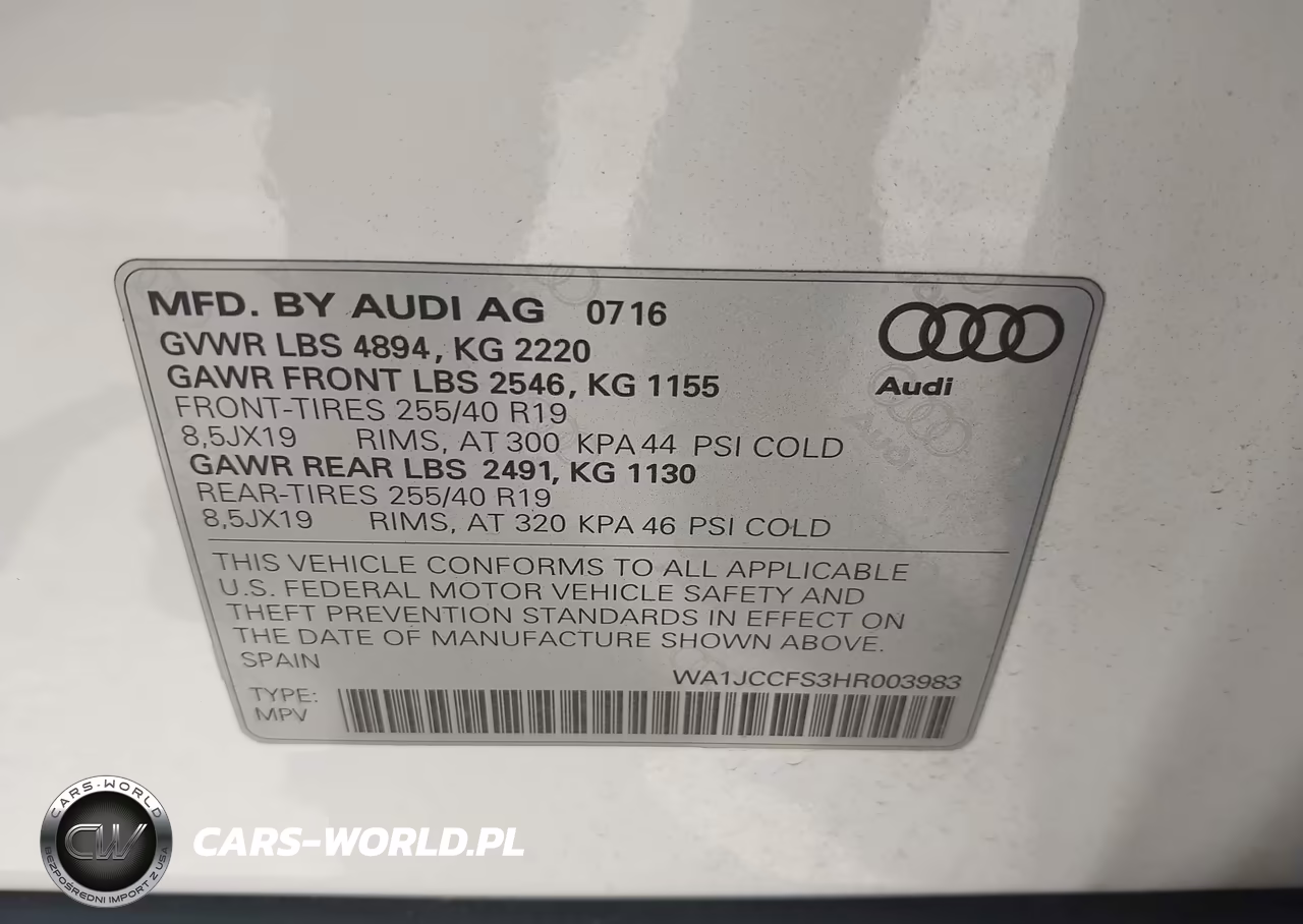 2017 Audi Q3 2.0T Premium VIN:WA1JCCFS3HR003983 - 9