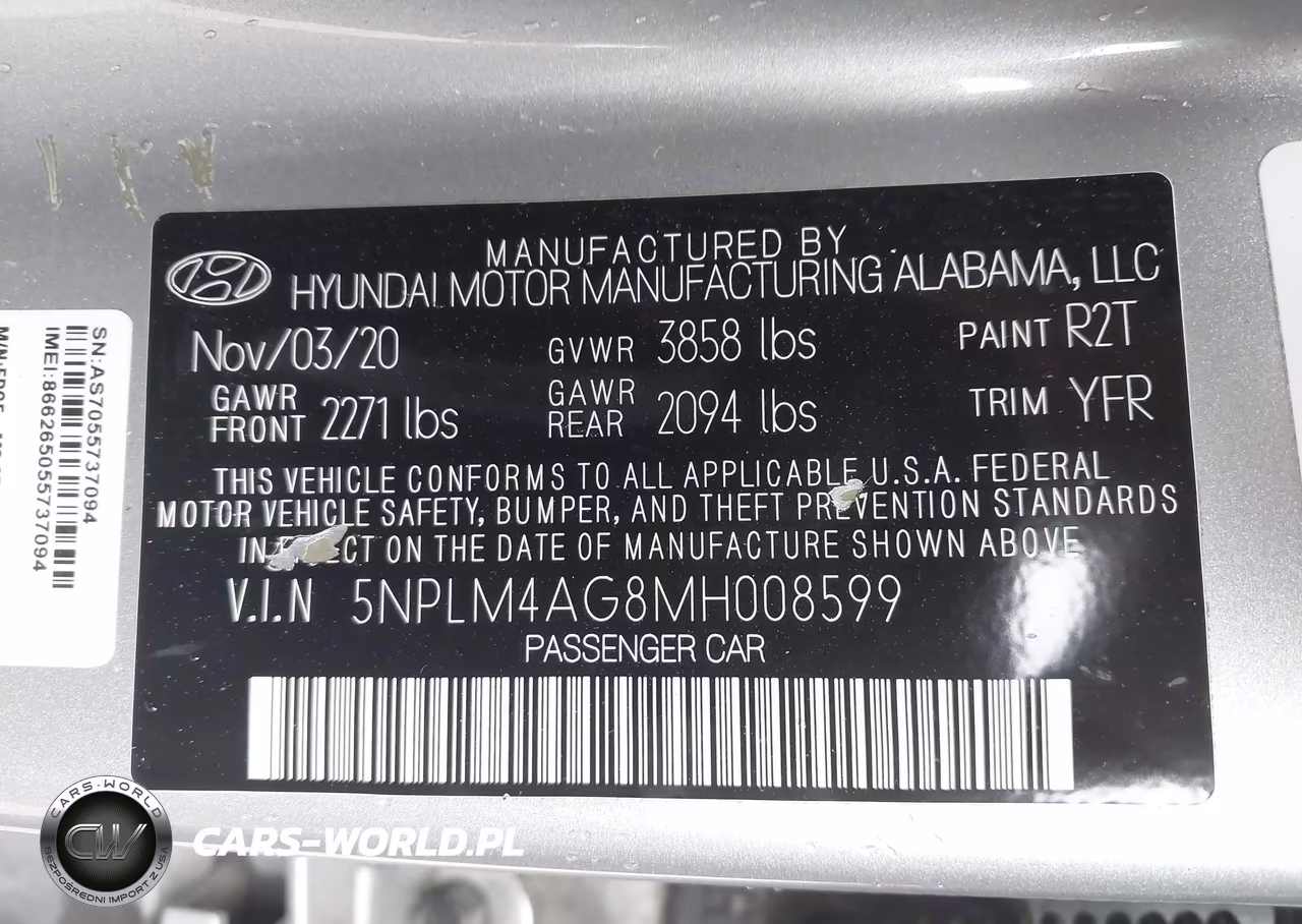2021 Hyundai Elantra Sel VIN:5NPLM4AG8MH008599 - 9