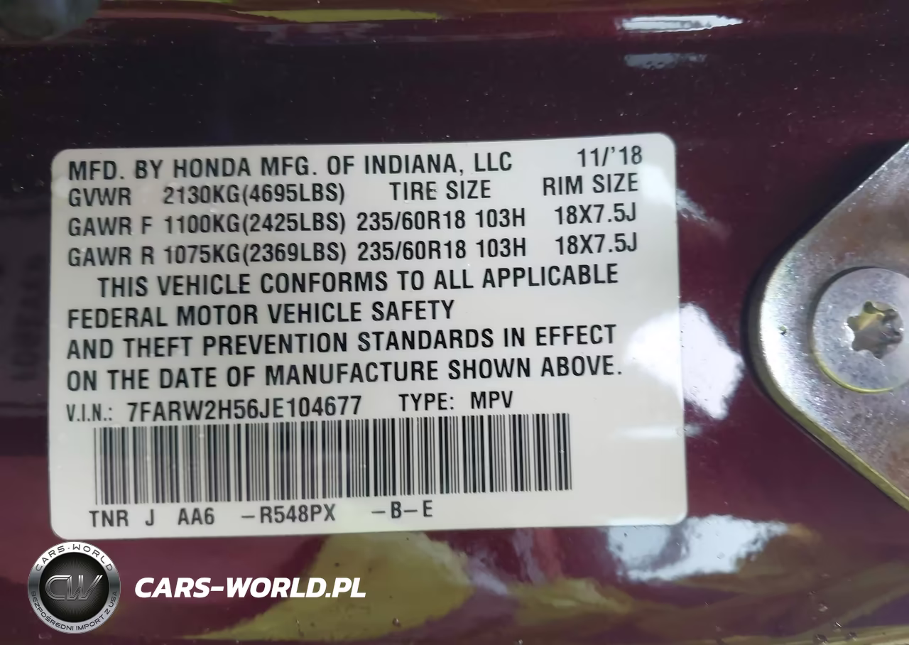 2018 Honda Cr-V Ex VIN:7FARW2H56JE104677 - 9