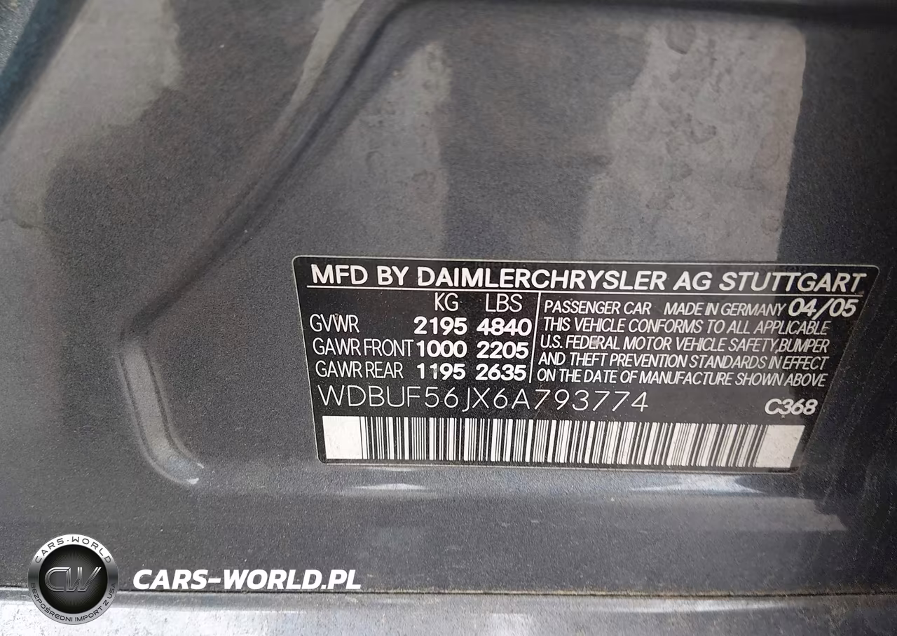 2006 Mercedes-Benz E 350 VIN:WDBUF56JX6A793774 - 9