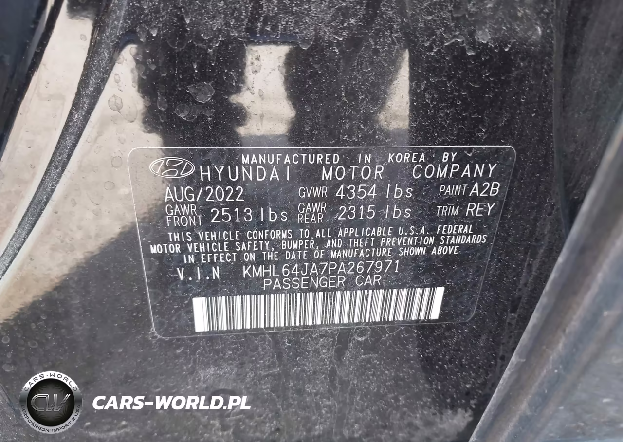 2023 Hyundai Sonata Sel VIN:KMHL64JA7PA267971 - 9