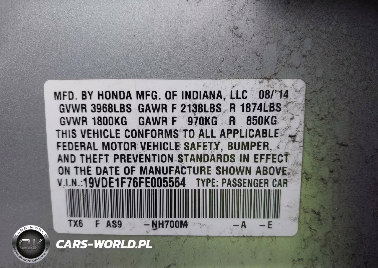 2015 Acura Ilx 2.0L VIN:19VDE1F76FE005564 - 9