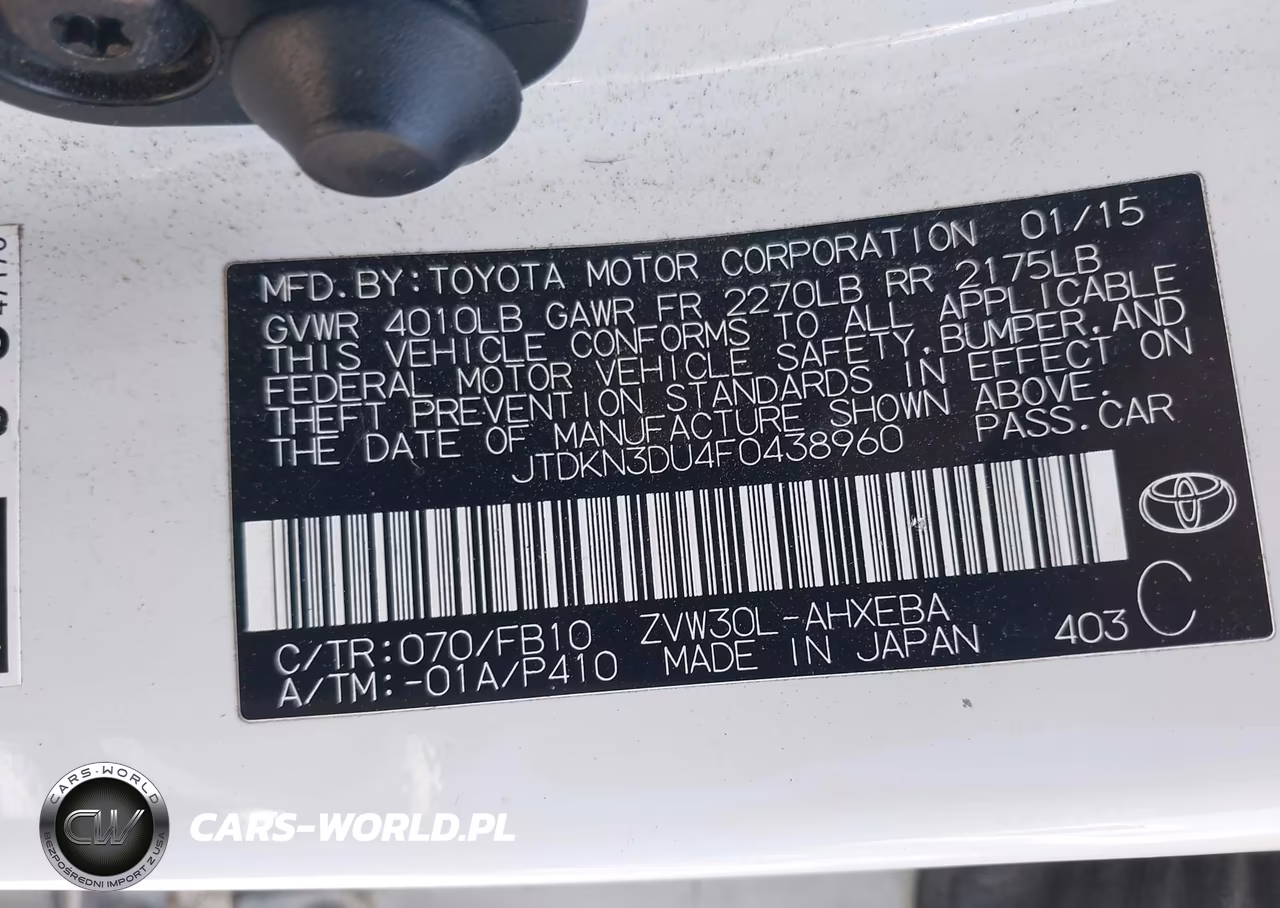 2015 Toyota Prius Three VIN:JTDKN3DU4F0438960 - 9