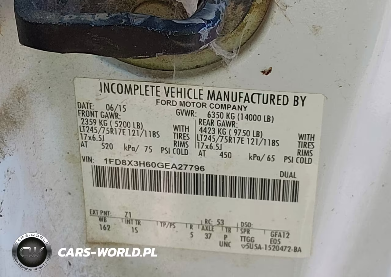 2016 Ford F-350 Chassis Xl VIN:1FD8X3H60GEA27796 - 8