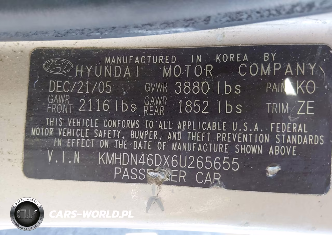 2006 Hyundai Elantra Gls-Limited VIN:KMHDN46DX6U265655 - 9