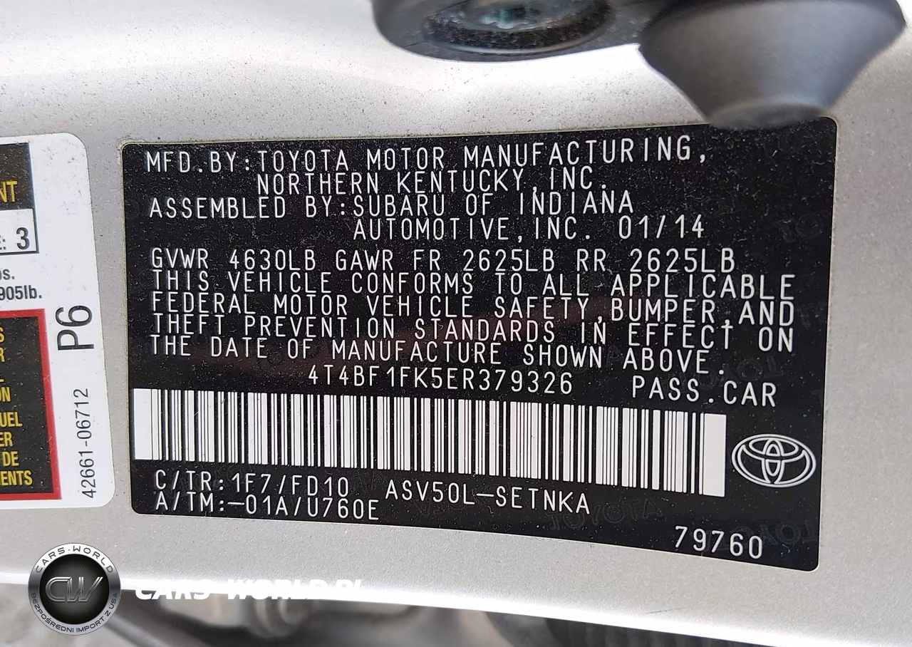 2014 Toyota Camry Le VIN:4T4BF1FK5ER379326 - 9
