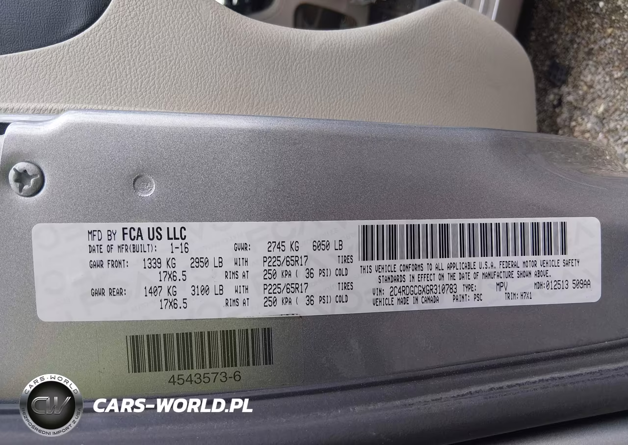 2016 Dodge Grand Caravan Sxt VIN:2C4RDGCGXGR310783 - 9