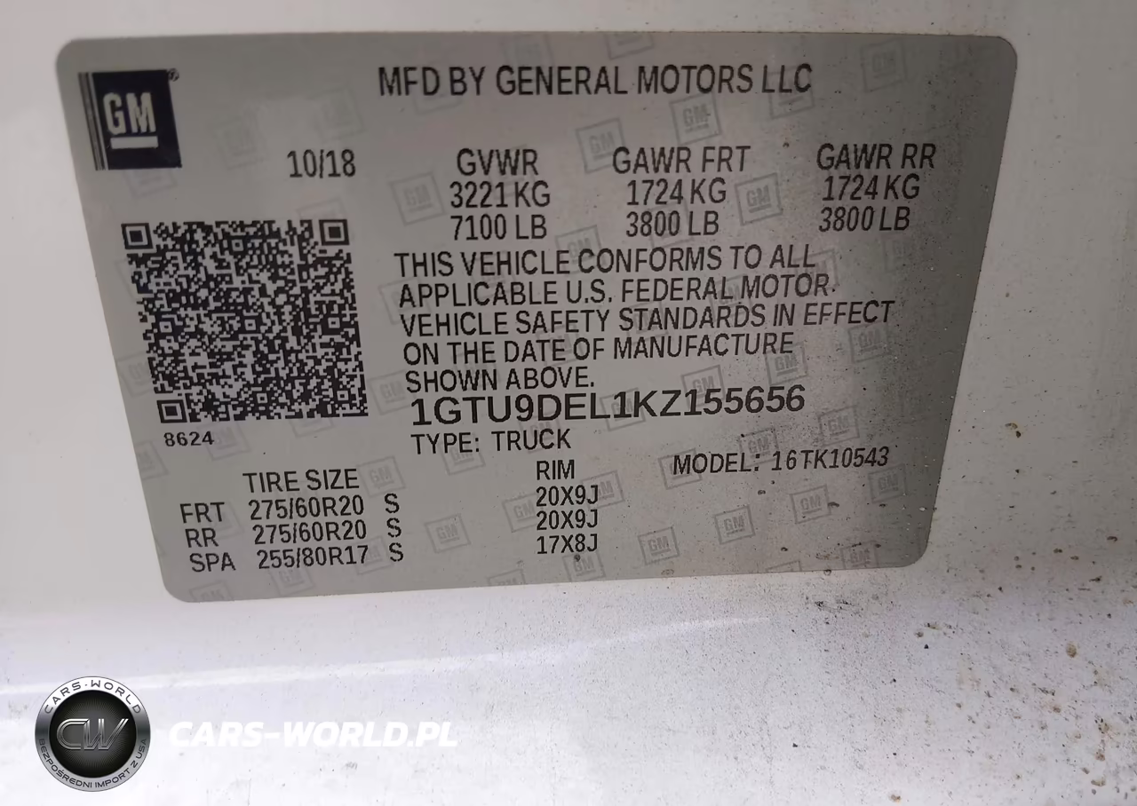 2019 GMC Sierra 1500 Slt VIN:1GTU9DEL1KZ155656 - 9