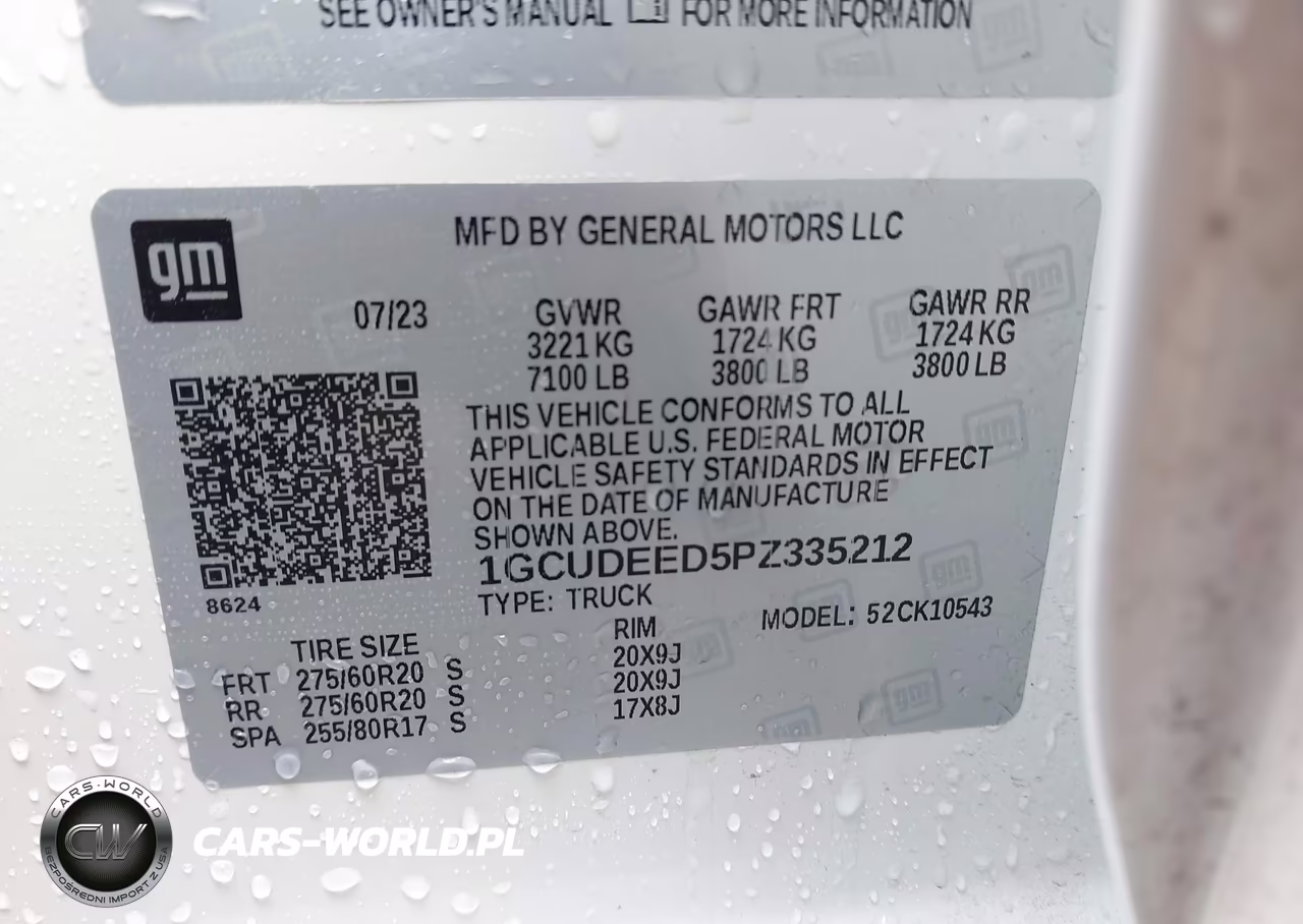 2023 Chevrolet Silverado 1500 4Wd Short Bed Rst VIN:1GCUDEED5PZ335212 - 9