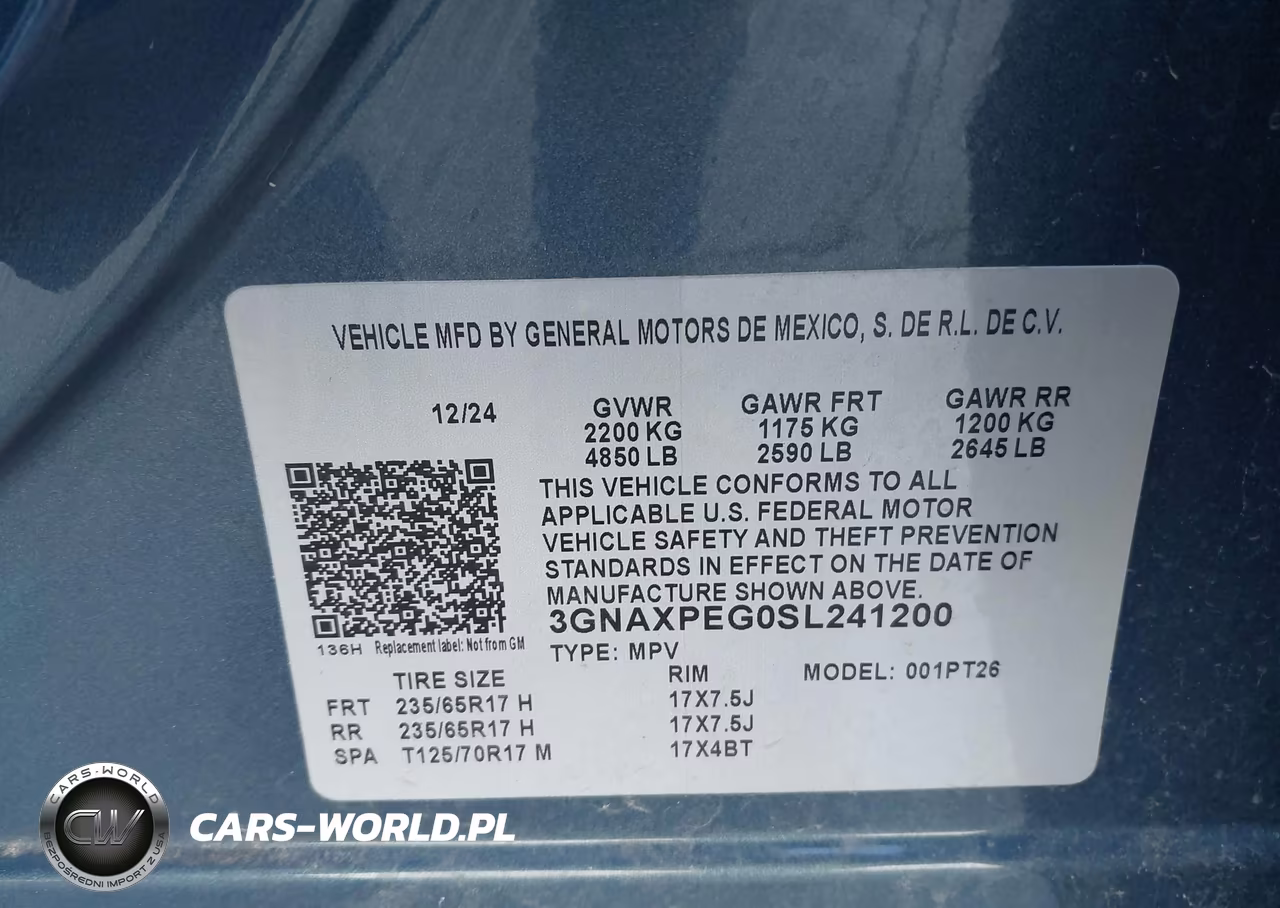 2025 Chevrolet Equinox Awd Lt VIN:3GNAXPEG0SL241200 - 9