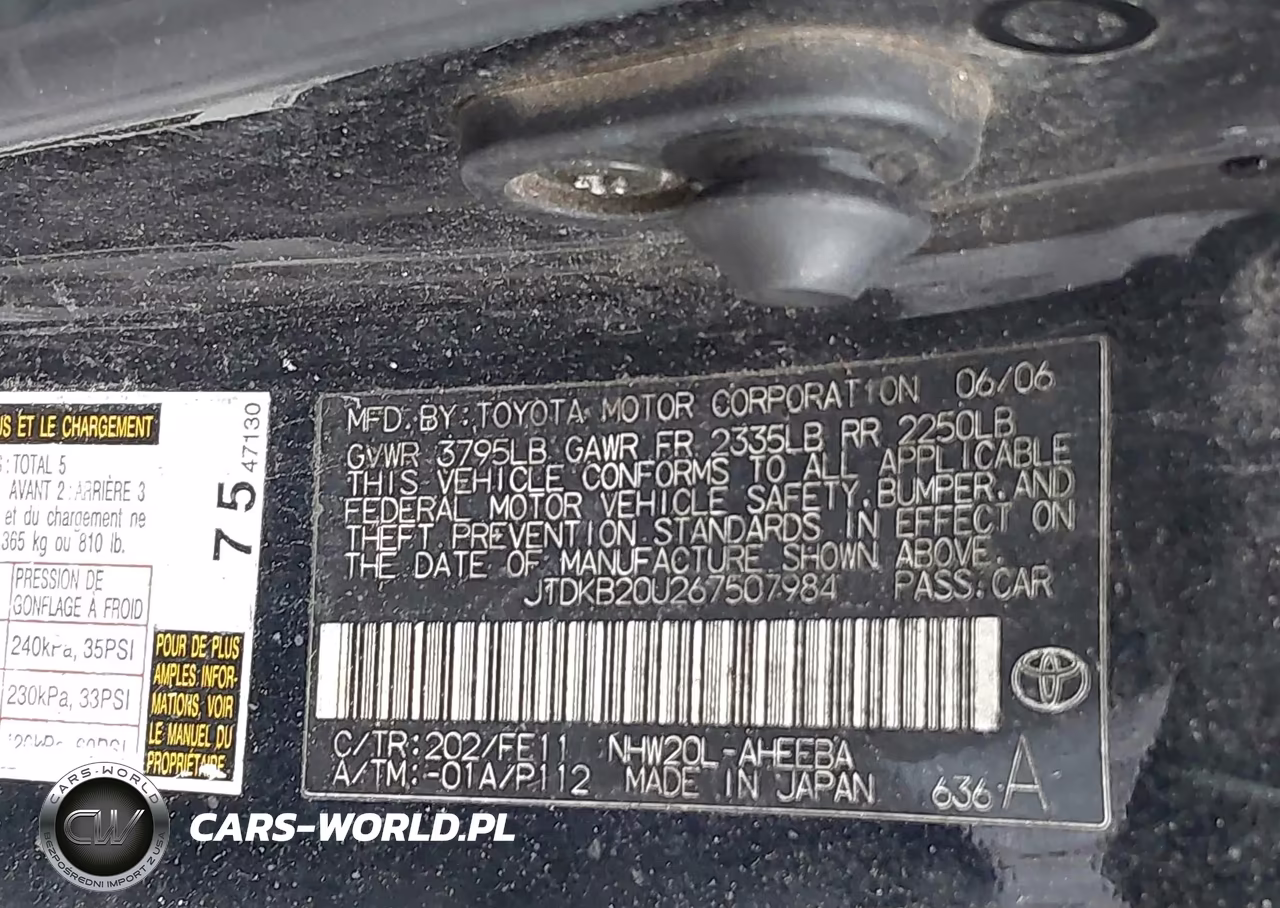 2006 Toyota Prius VIN:JTDKB20U267507984 - 9