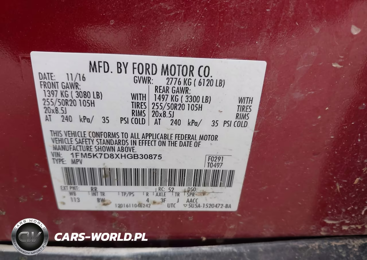 2017 Ford Explorer Xlt VIN:1FM5K7D8XHGB30875 - 9