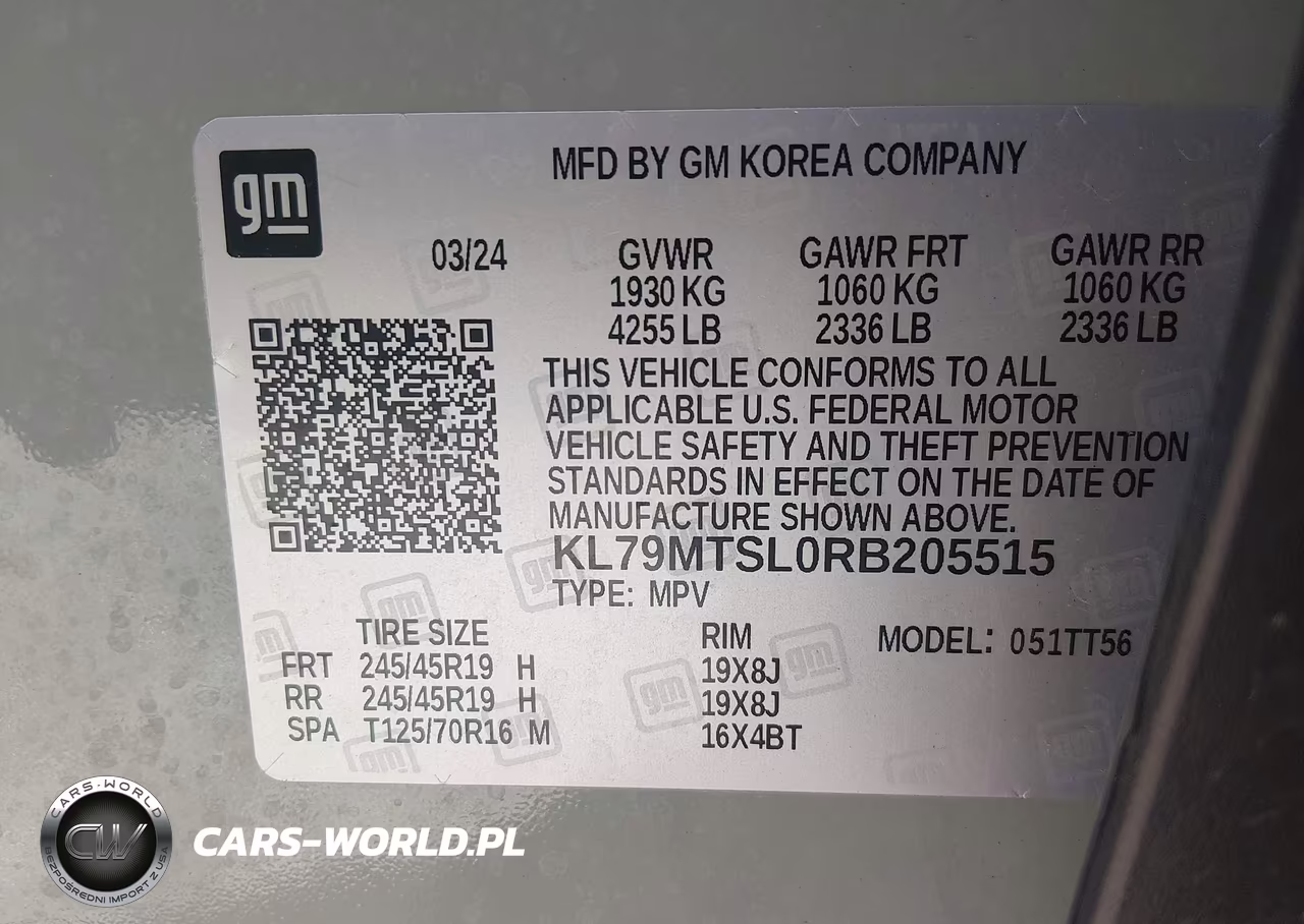 2024 Chevrolet Trailblazer Fwd Rs VIN:KL79MTSL0RB205515 - 9