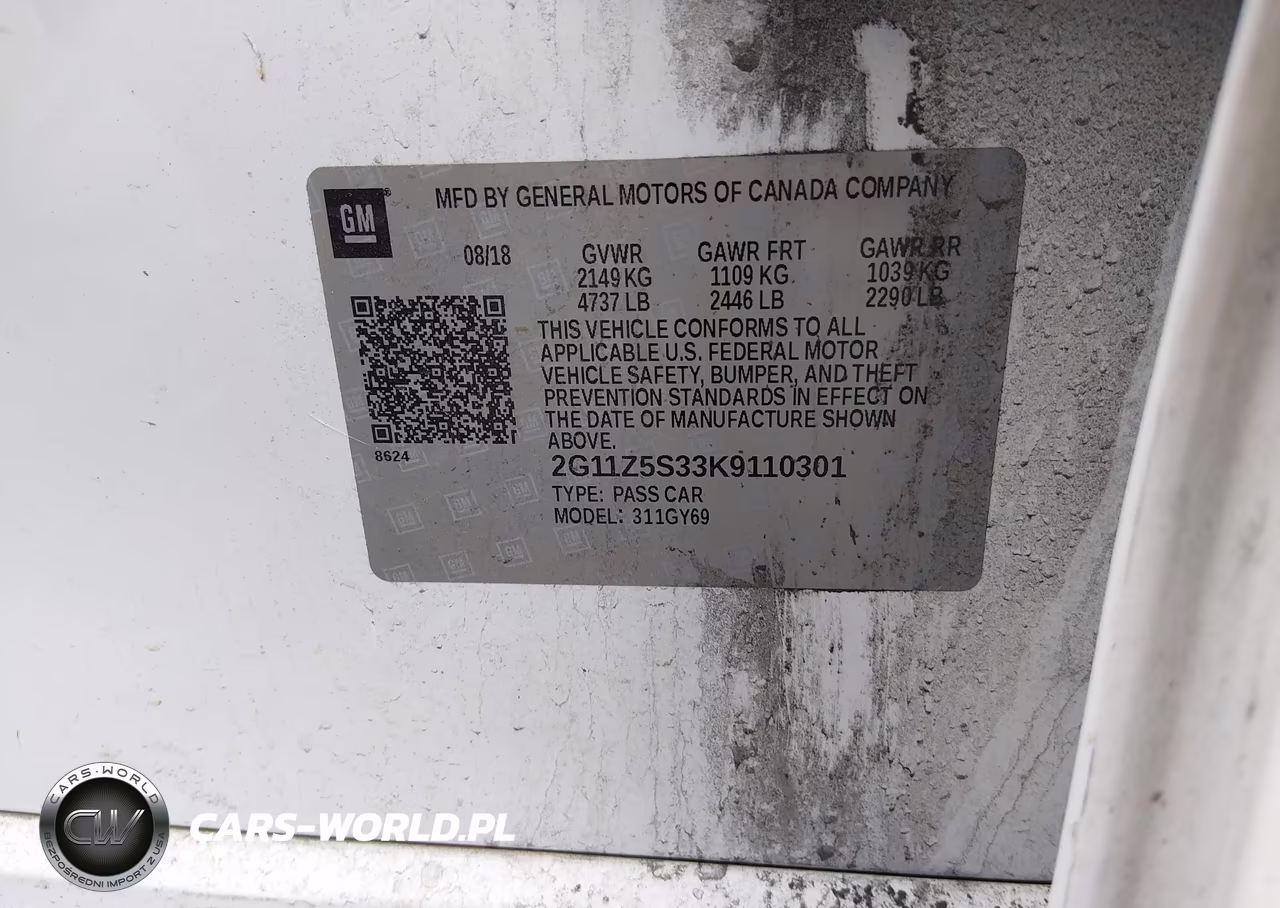 2019 Chevrolet Impala Lt VIN:2G11Z5S33K9110301 - 9