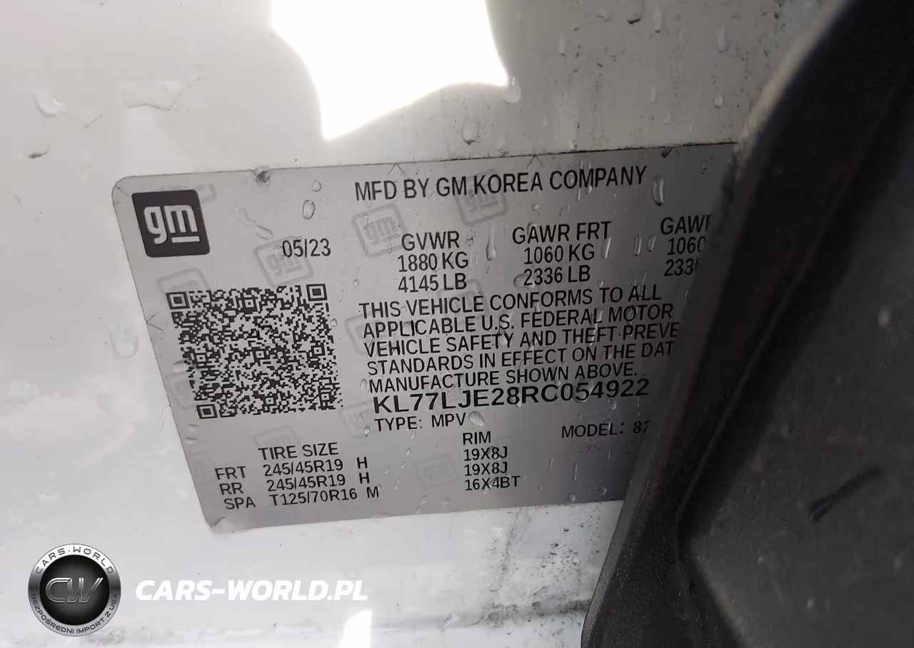 2024 Chevrolet Trax Fwd 2Rs VIN:KL77LJE28RC054922 - 9