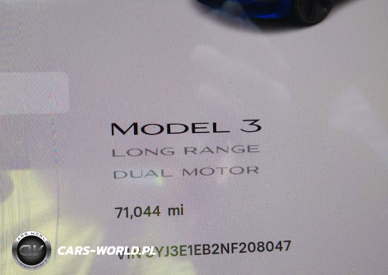 2022 Tesla Model 3 Long Range Dual Motor All-Wheel Drive VIN:5YJ3E1EB2NF208047 - 15