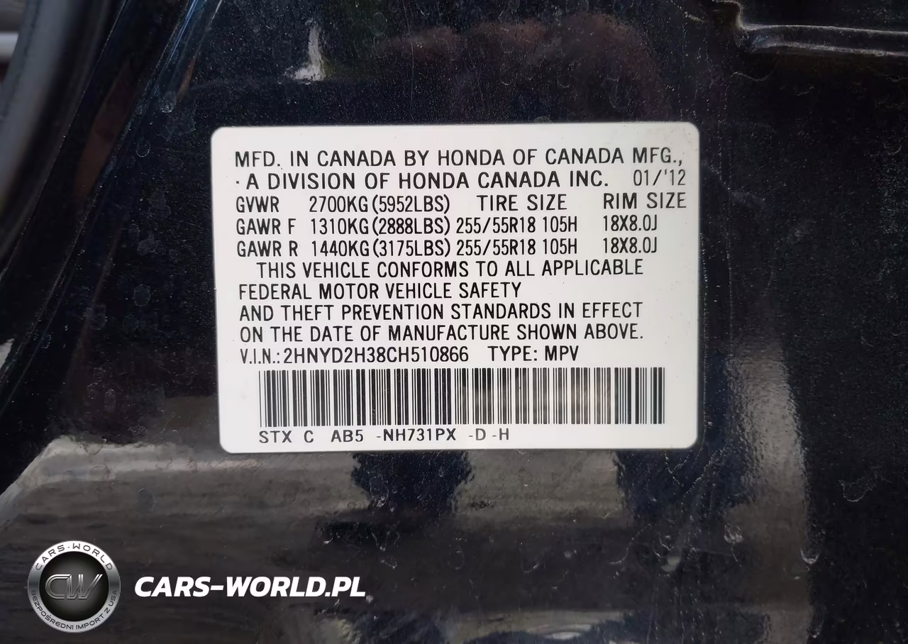 2012 Acura Mdx Technology Package VIN:2HNYD2H38CH510866 - 9