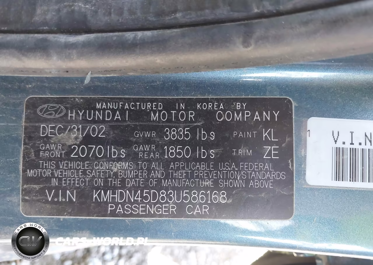 2003 Hyundai Elantra Gls-Gt VIN:KMHDN45D83U586168 - 9