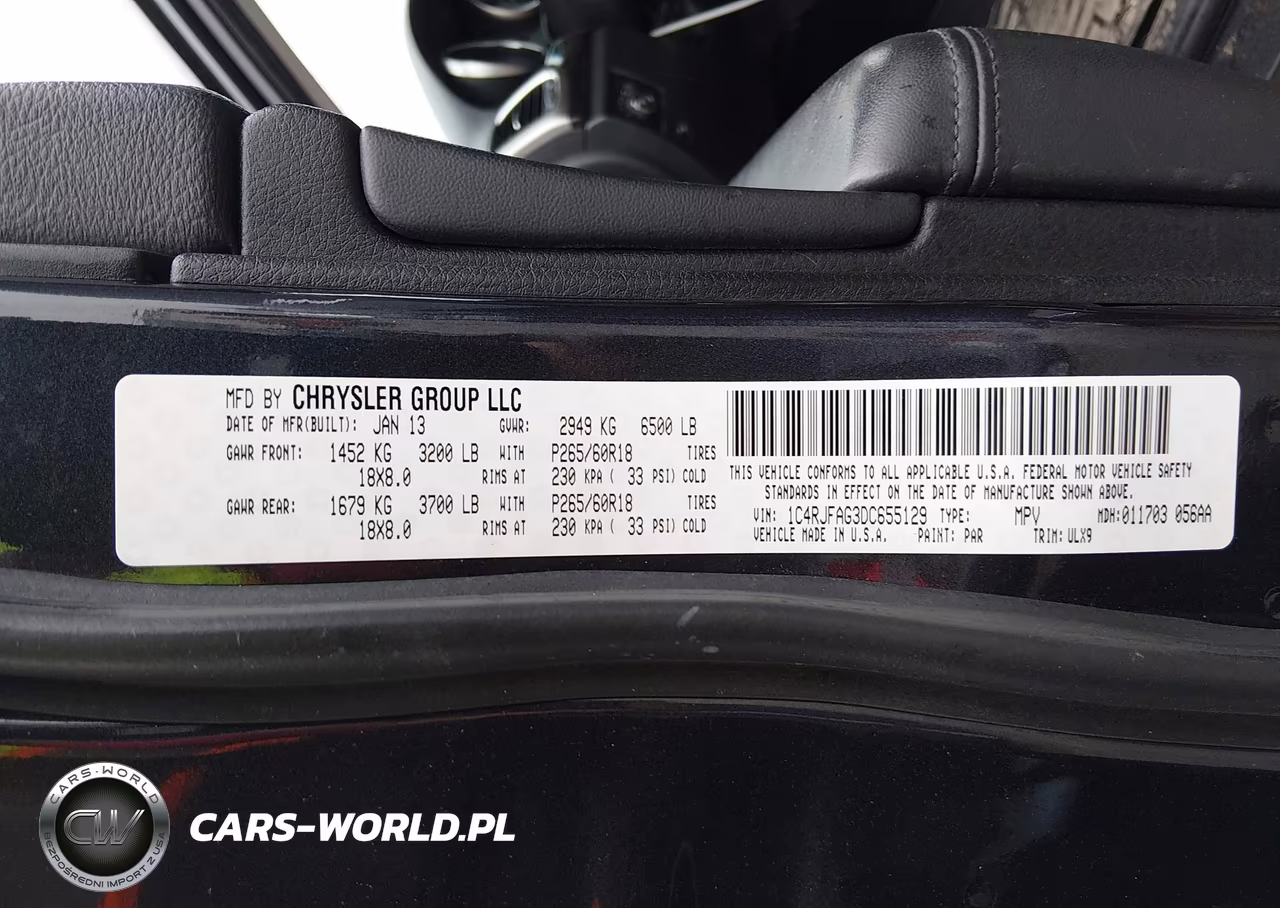2013 Jeep Grand Cherokee Laredo VIN:1C4RJFAG3DC655129 - 9