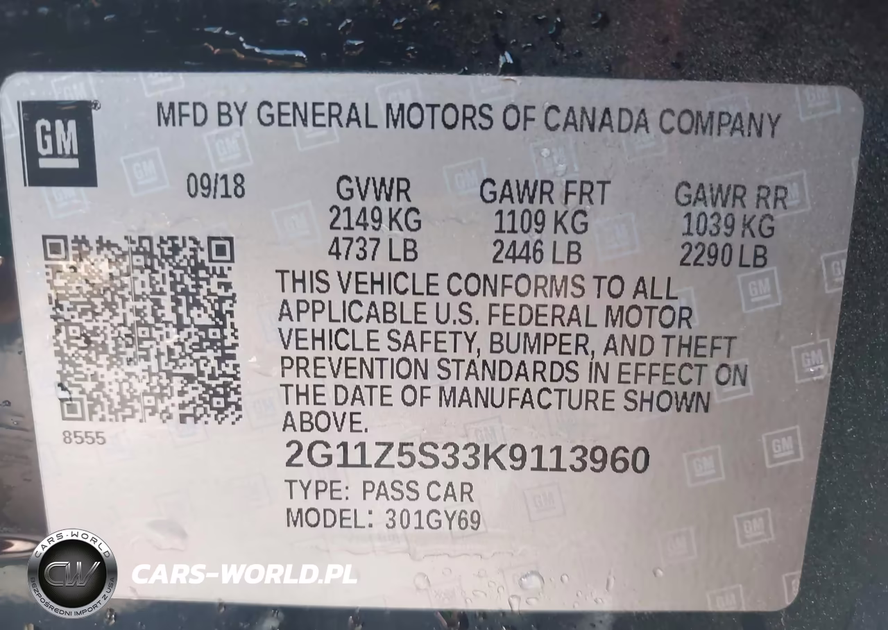 2019 Chevrolet Impala Lt VIN:2G11Z5S33K9113960 - 9