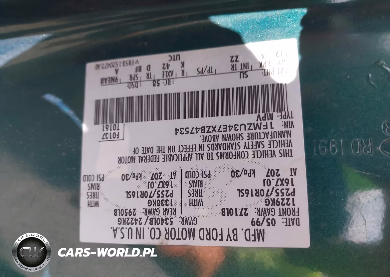 1999 Ford Explorer Eddie Bauer-Limited-Xlt VIN:1FMZU34E7XZB47534 - 9