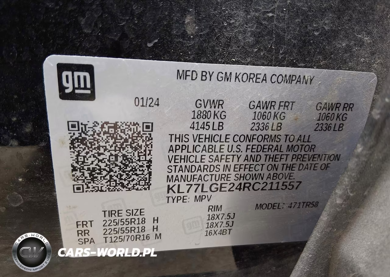 2024 Chevrolet Trax Fwd 1Rs VIN:KL77LGE24RC211557 - 9