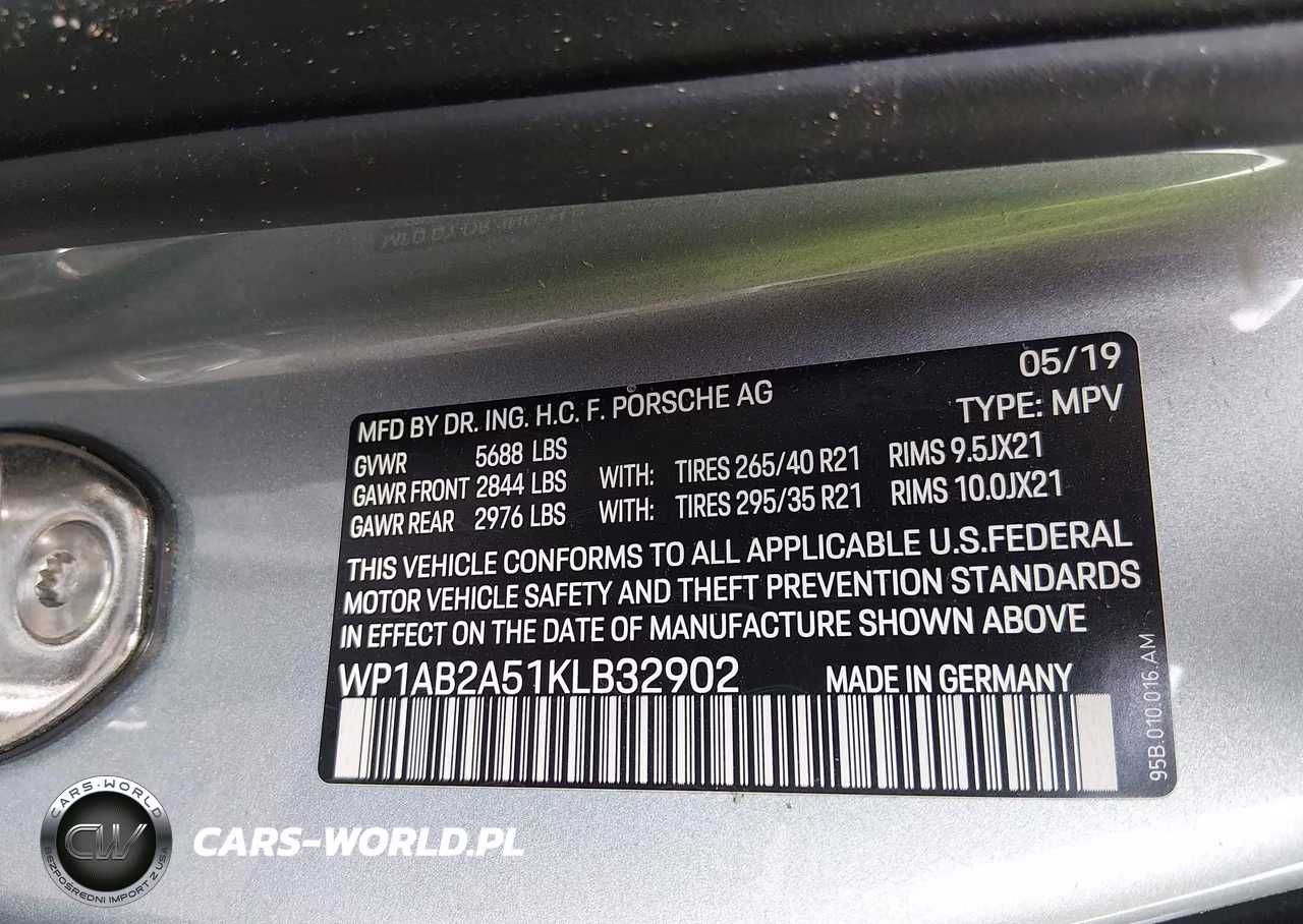 2019 Porsche Macan S VIN:WP1AB2A51KLB32902 - 9