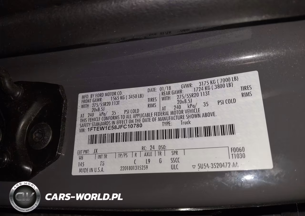 2018 Ford F-150 Xlt VIN:1FTEW1E58JFC10780 - 9