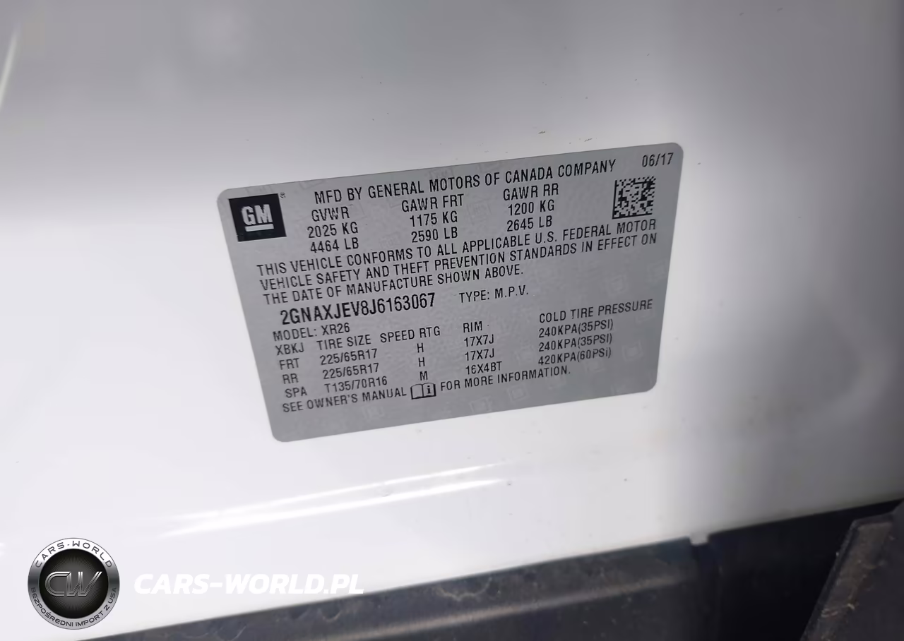 2018 Chevrolet Equinox Lt VIN:2GNAXJEV8J6163067 - 9