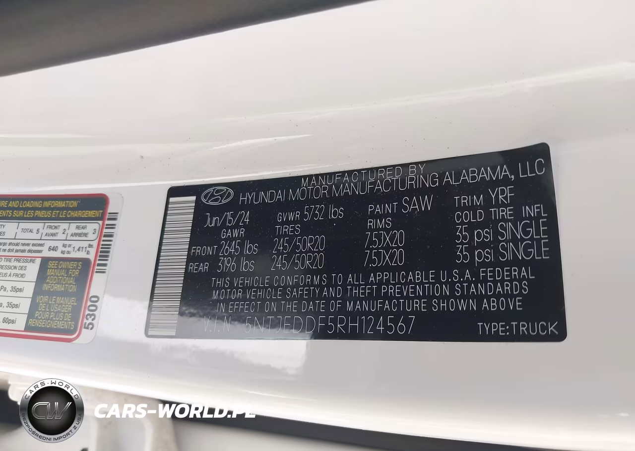 2024 Hyundai Santa Cruz Limited VIN:5NTJEDDF5RH124567 - 9