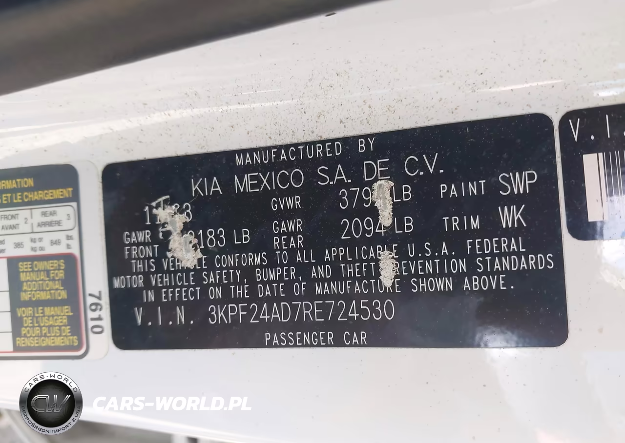 2024 Kia Forte Lxs VIN:3KPF24AD7RE724530 - 9