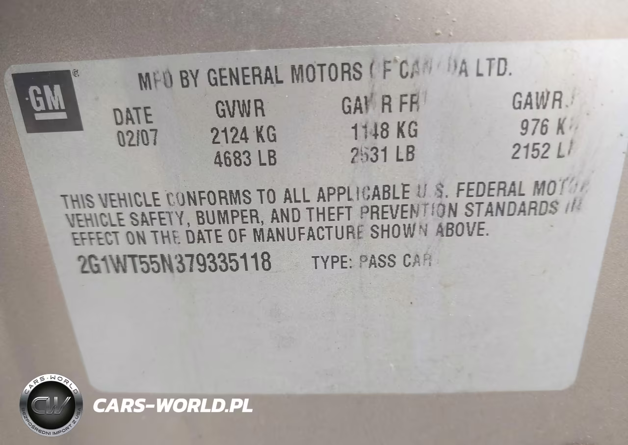2007 Chevrolet Impala Lt VIN:2G1WT55N379335118 - 9
