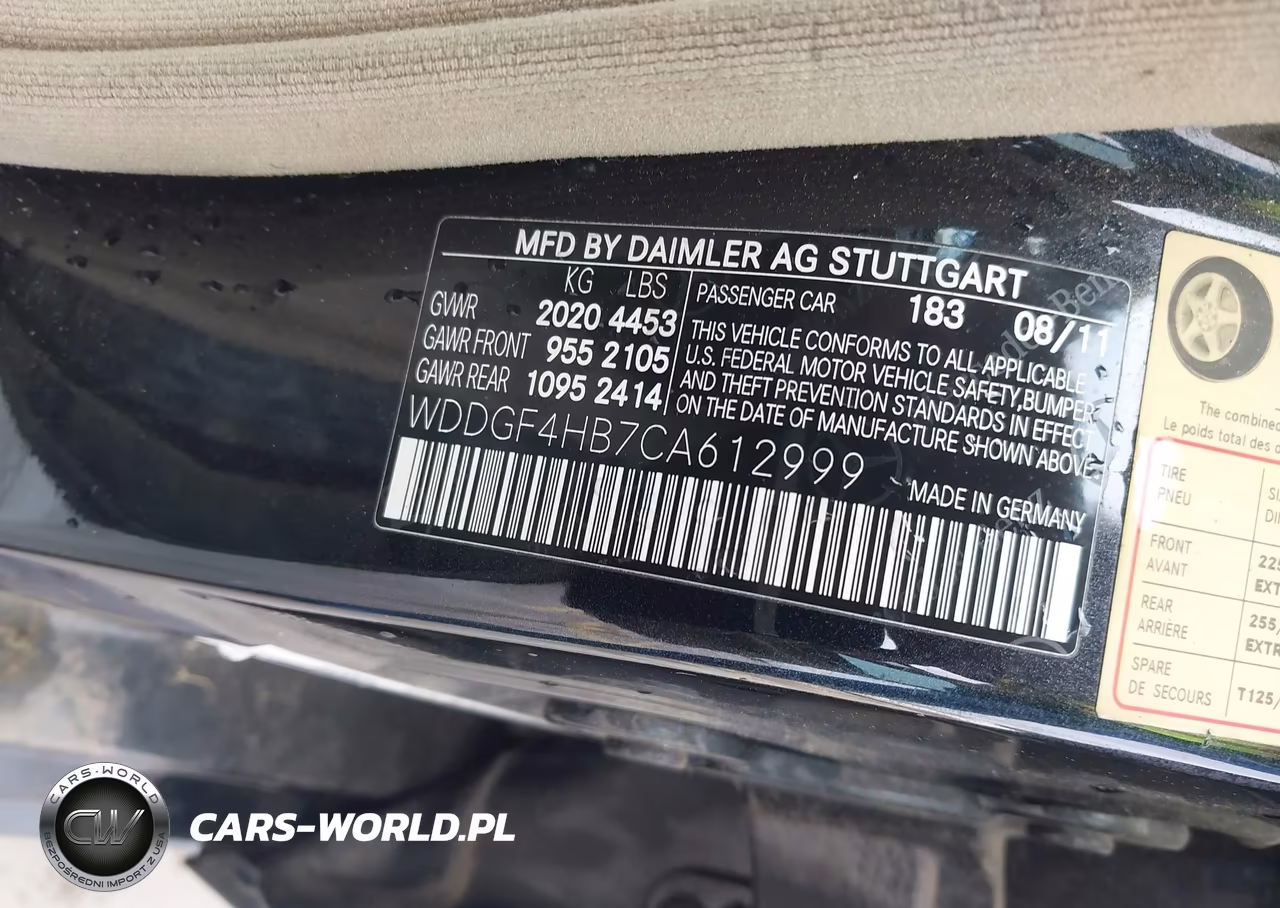 2012 Mercedes-Benz C 250 Sport VIN:WDDGF4HB7CA612999 - 9
